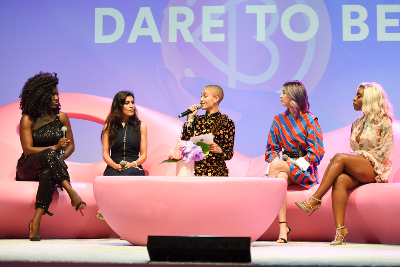 (l-r) Bozoma Saint John, Melody Ehsani, Adwoa Aboah, Irene Kim and Jackie Aina